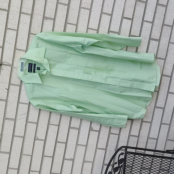 Men's Green Collar Shirt - Picture 2 of 8